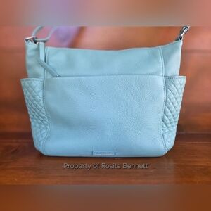 Vera Bradley Leather Quilted Carryall Shoulder Bag